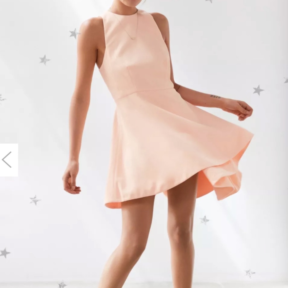 C/MEO COLLECTIVE * Fools Gold Mini Dress * Asymmetrical * Fit & Flare * NWT!
